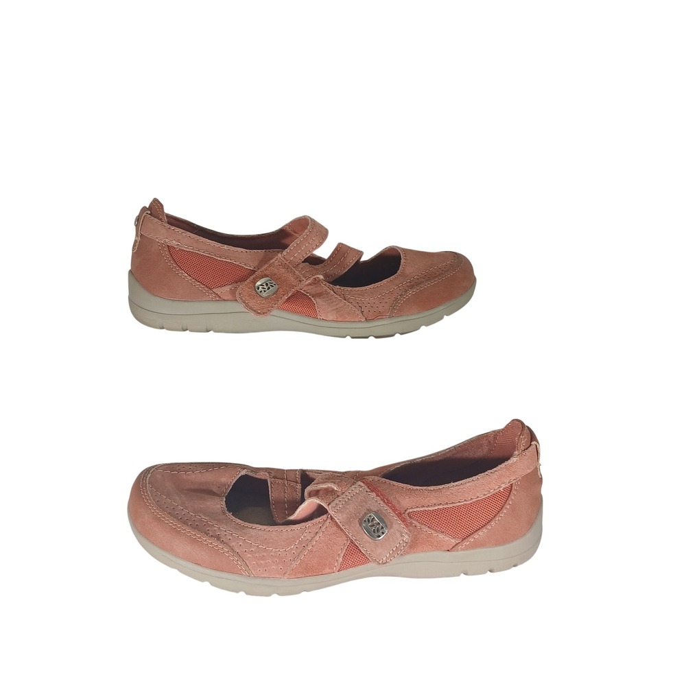 Earth Origins Rapid Troy 9M Terracotta Leather Mary Jane Flat Comfort Gorpcore